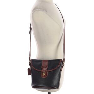 COACH Vintage Sheridan Stewart Bag in Black with Tan Trim, Crossbody - Style 423